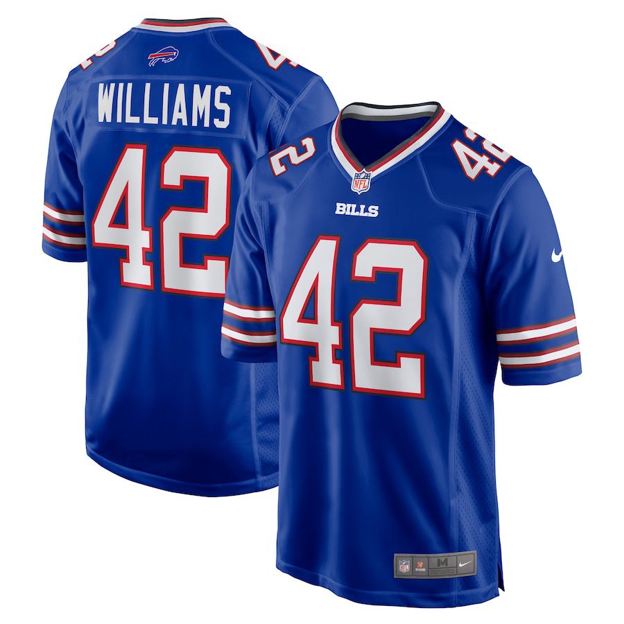 Men Buffalo Bills 42 Dorian Williams Nike Royal Home Game NFL Jersey